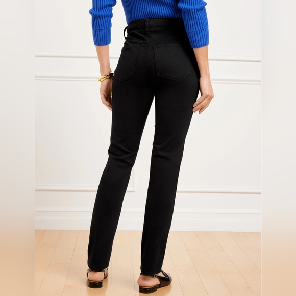 Talbots Flawless Straight-Leg Jeans - Black - Size 0P - Picture 2 of 9